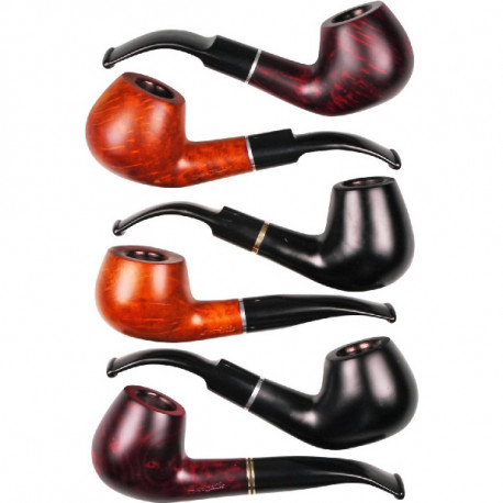 3T. Colección 6 Cachimbas madera «Jean Claude»