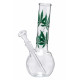3T. 22 cm. Glass bong «Leaves»