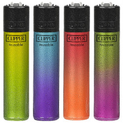 4T. Clipper «CRYSTAL GRADIENT» Exp. 48 encendedores