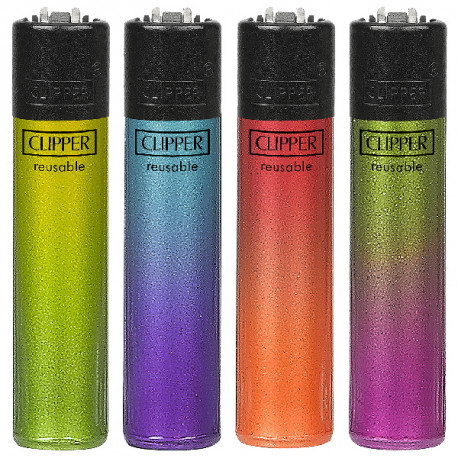4T. Clipper «CRYSTAL GRADIENT» Exp. 48 encendedores