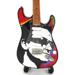 3T. Guitarra decorativa en miniatura réplica 80´s