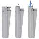 4T. Clipper metal «JET FLAME SILVER»  Exp. 12 encendedores con estuche