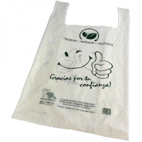 4T. Bolsa camiseta 53 x 60 cms. gg. 200 Paquete de 2 Kgs. con 80 uds aprox .