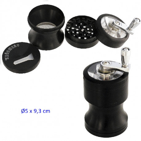 1T. Ø5,2 cm. grinder «Kañamero» negro 4 partes