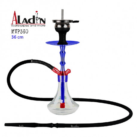 3T. 36 cm Shisha ALADIN MVP360 HERO azul y roja