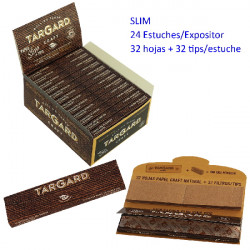 4T. Papel de liar «TarGard CRAFT®» Expositor con  24 libritos con 32 hojas + 32 tips