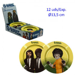 3T. Display con 12 ceniceros de metal Ø13,5 cm. «G-Rollz»