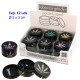 1T. Exp. 24 blisters con 2 pipas + rejillas diseños surtidos