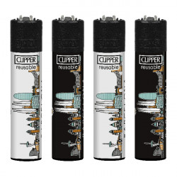 4T. Clipper «BCN SKYLINE» Exp. 48 encendedores