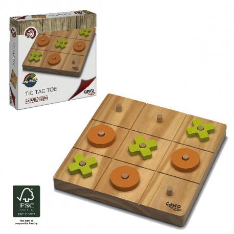 3T. Tic tac toe (3 en raya) de madera