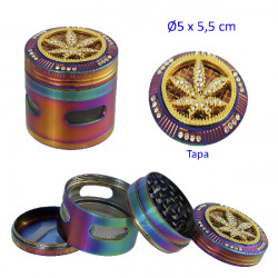 1T. Ø 5 cm. Grinder metal «leave María» 4 partes