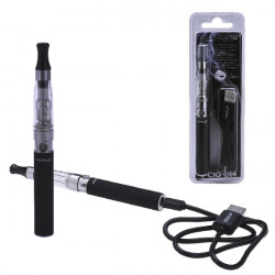 3T. Cigarrillo electrónico  «CE4» negro con accesorios con puerto micro usb