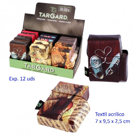 1T. Expositor con 12 tabaqueras «TG». Para paquete y encendedor.