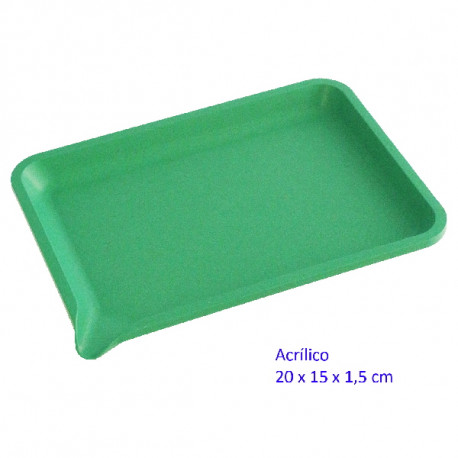4T. Bandeja para liar verde 20 x 15 cm.