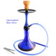 5T. 55 cm Shisha azul de aluminio con base de cristal