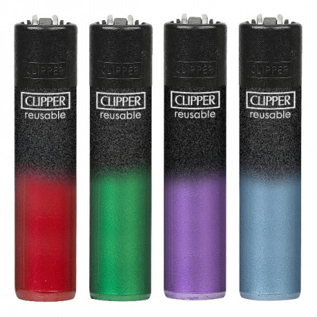 4T. Clipper «BLACK CRYSTAL GRADIENT»  Exp. 48 encendedores