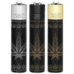 4T. Clipper «BLING CHAINS» Exp. 12 encendedores con estuche de metal
