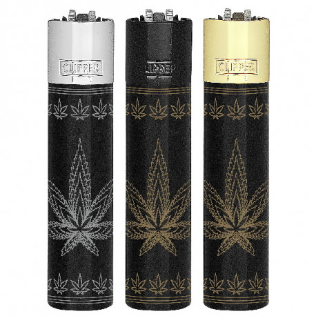 4T. Clipper «BLING CHAINS» Exp. 12 encendedores con estuche de metal