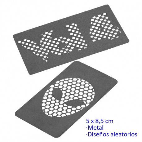 1T. Credit card grinder 5 x 8,5 cm. diseños aleatorios