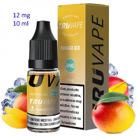 3T. e-liquid Mango Ice 12 mg. envase 10 ml. «TRUVAPE»