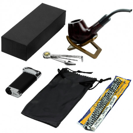3T. Set de iniciación «Mr. Pipe» con cachimba y accesorios.