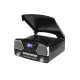 5T. Radio digital «RETRO» negra AM-FM, con tocadiscos/USB/SD y lector Cd´s