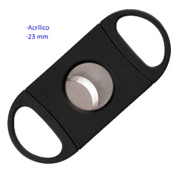 3T. Cortapuros acrílico negro ovalado 23 mm.