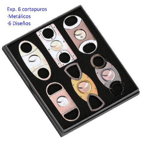 3T. Caja con 6 Cortapuros diseños surtidos
