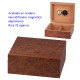 3T. Humidor acabado madera para 25 cigarros con humidificador/imán, higrómetro