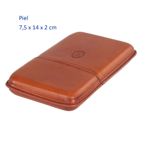 3T. 4 Cigars Habana  Leather Cigar Case