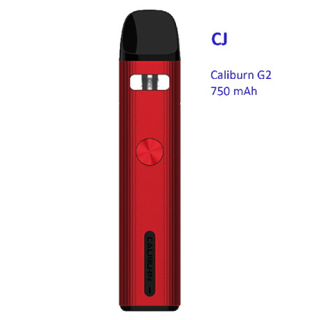 4T. Caliburn G2 750mAh Rojo - Uwell