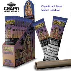 3T. «El Chapo» Hemp Wrap La Colombiana  Exp. 25 packs de 2 hojas  de papel aromatizado