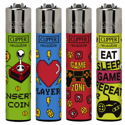 4T. Clipper «INSERT COIN» Exp. 48 encendedores