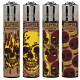4T. Clipper «SKULLS FIRE BEIGE» Exp. 48 encendedores