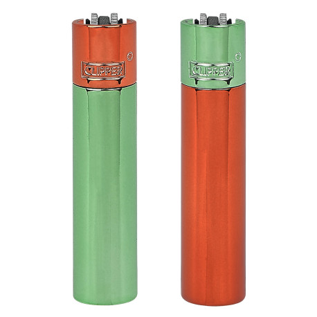 4T. Clipper «SAFARI» Exp. 12 encendedores con estuche de metal