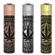 4T. Clipper «LEAVES PREMIUM» Exp. 12 encendedores con estuche de metal
