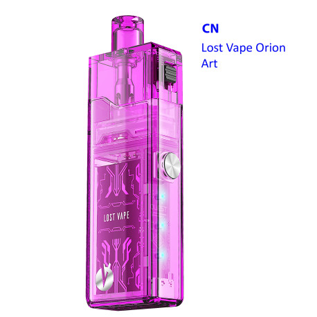 4T. Lost Vape Orion Art pod Purple Clear