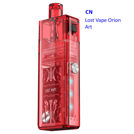 4T. Lost Vape Orion Art pod Red Clear