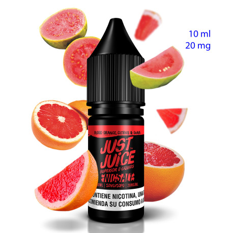 4T. 10ml 20 mg. Blood orange, citrus & guava Sales de nicotina «Just Juice»