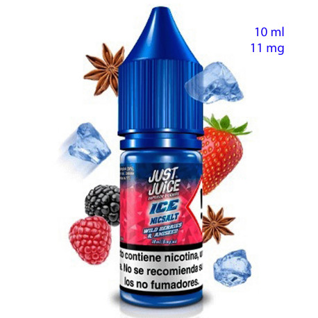 4T. 10ml 11 mg. Wild Berries Aniseed Sales de nicotina «Just Juice»