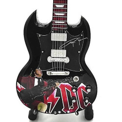 3T. Guitarra decorativa en miniatura réplica AC DC