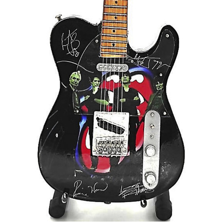 3T. Guitarra decorativa en miniatura réplica Rolling Stones