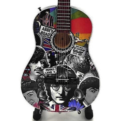 3T. Guitarra decorativa en miniatura réplica The Beatles