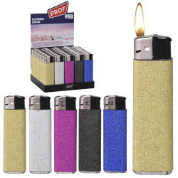 3T. Display with 50 piezo lighters «glitter»