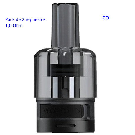 4T. Voopoo ITO Pod  1.0 ohm (Pack 2 repuestos)