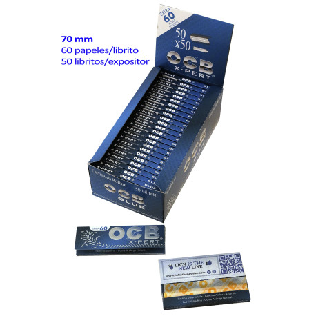 4T. «OCB» Display with 50 booklets with 60 leaves «X-Pert Blue»