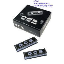 4T. «Ocb» Nº 1 1/4 «Black Premium» 100 booklets display