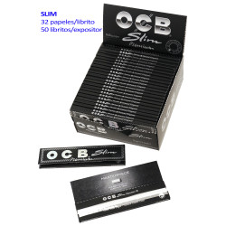 4T. «OCB» Display with 50 books «Slim Premium» rolling paper