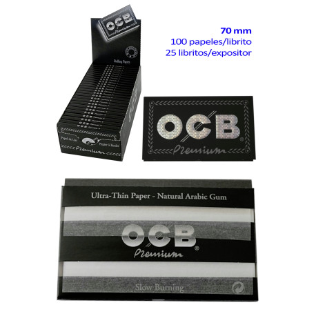 4T. «OCB» Doble Premium display 25 booklets of 100 leaves