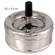 1T. Ø11 cm Cenicero automático plateado